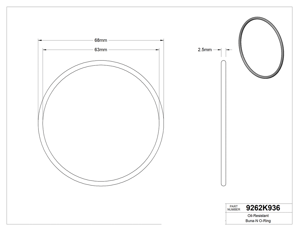 Technical drawing - 9262K936